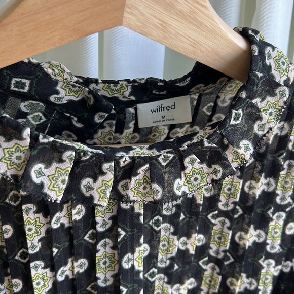 Medium - Wilfred - Blouse with an unique yellow, green & white geometric pattern - Picture 3 of 8